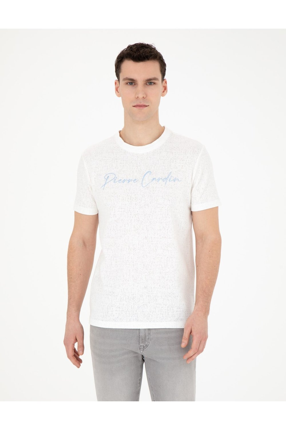 Erkek Beyaz Slim Fit Tişört 1857540