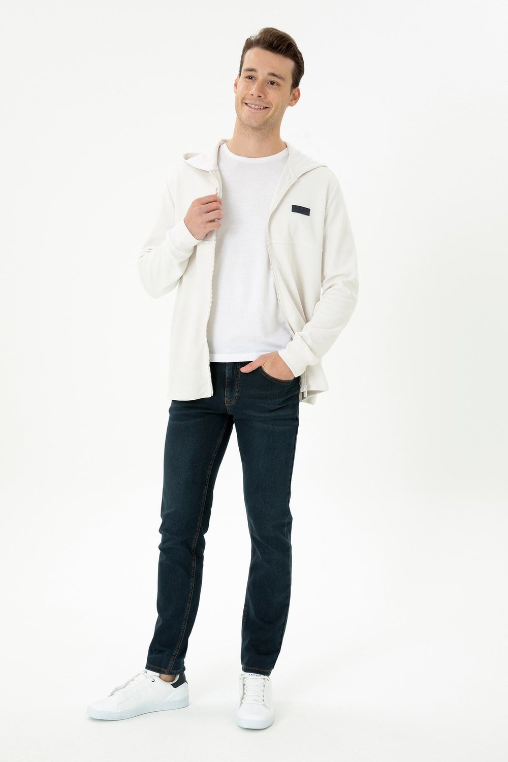 Erkek Koyu Mavi Jean Pantolon 50272581-DN0023