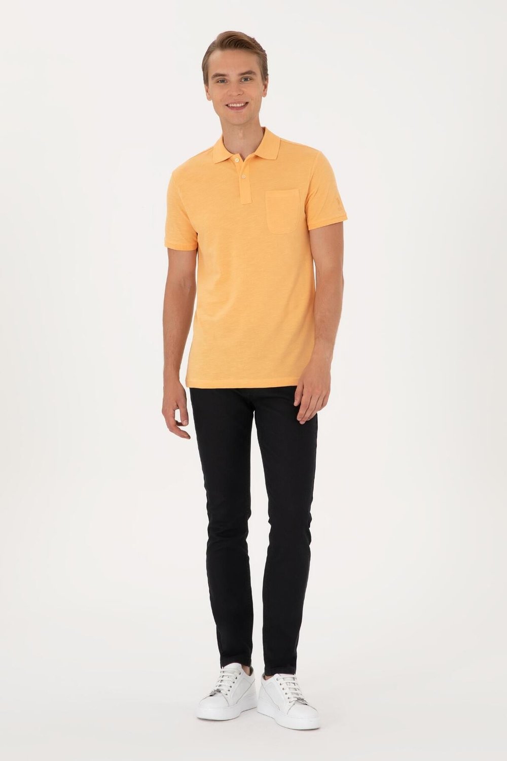 U.S. Polo Assn Erkek Kahverengi Slim Fit Jeans 2081352