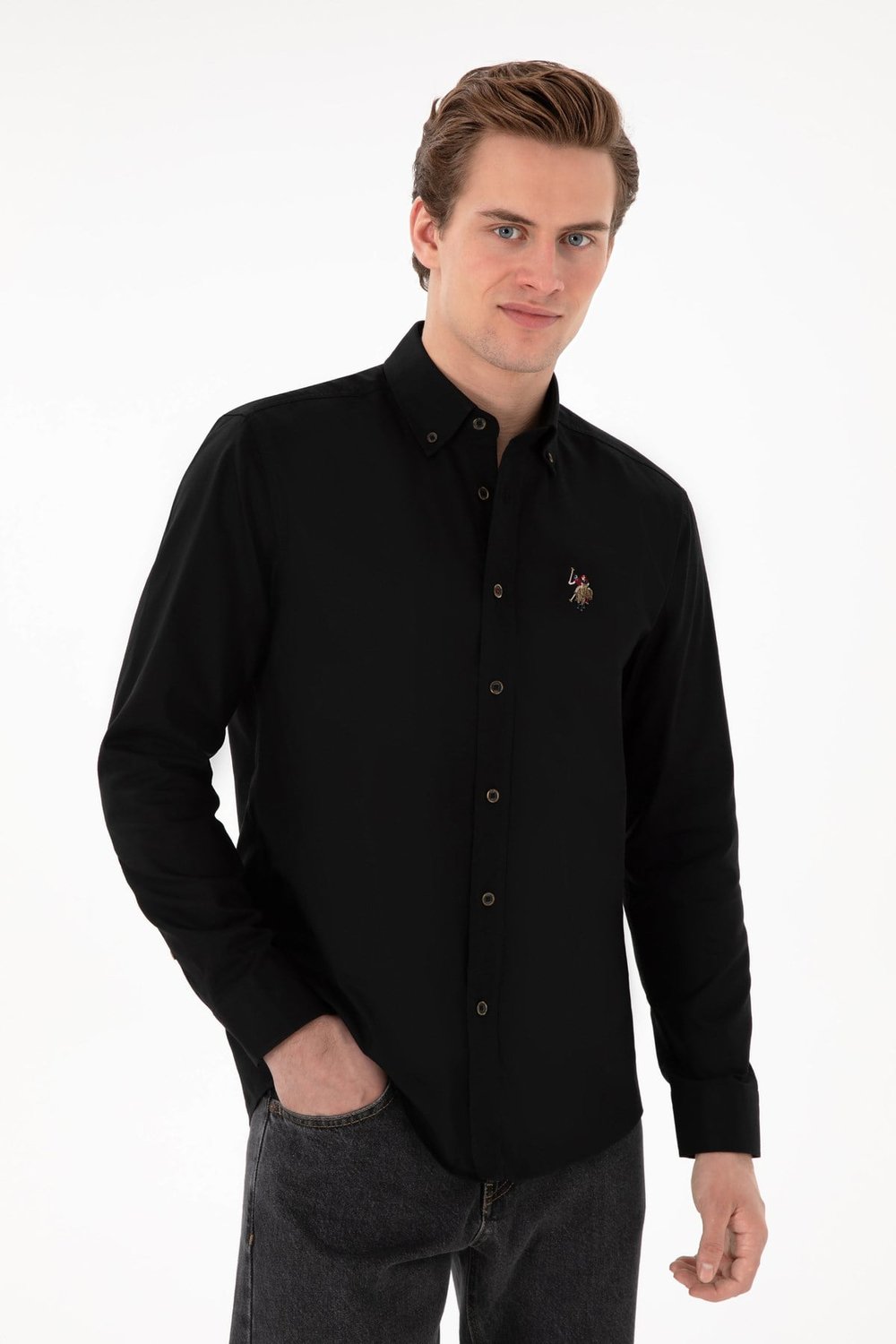 U.s. Polo Assn. Dokuma Uzun Kol Regular Gömlek 2083079