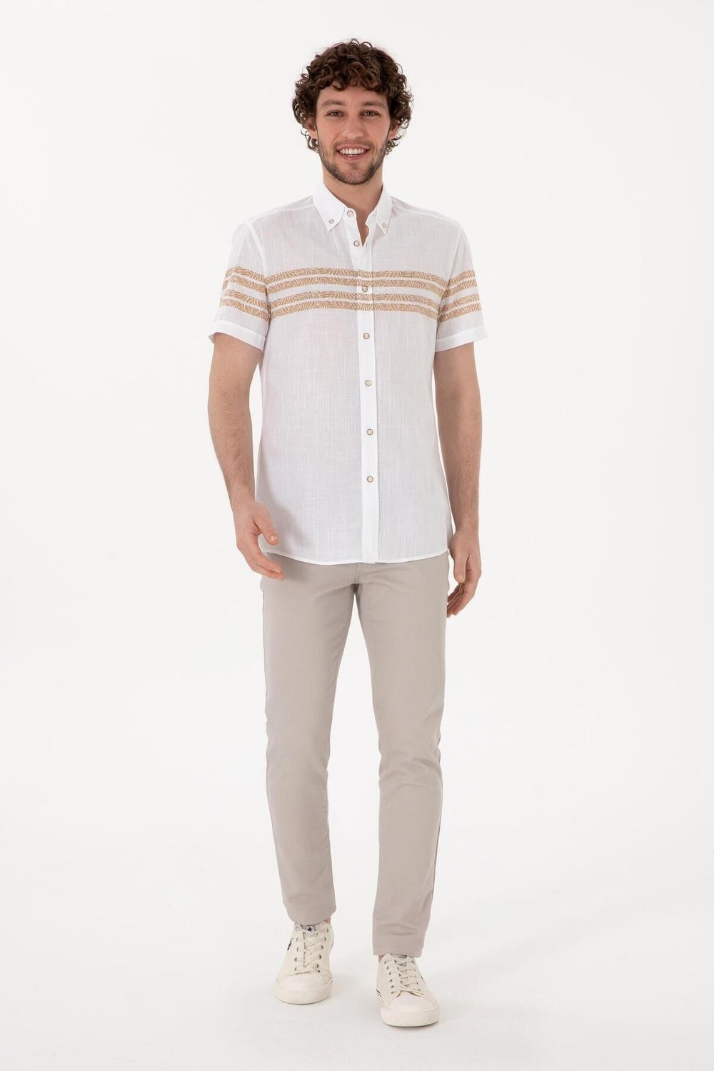 U.s. Polo Assn. Erkek Kısa Kollu Regular %100 Pamuk Gömlek 2172106