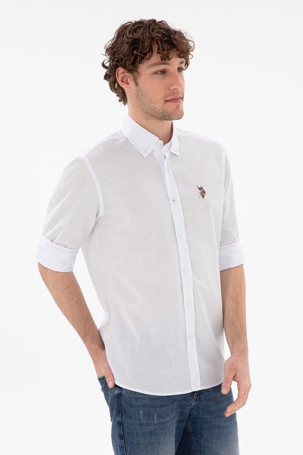 U.s. Polo Assn. Dokuma Uzun Kol Regular Gömlek 2084002