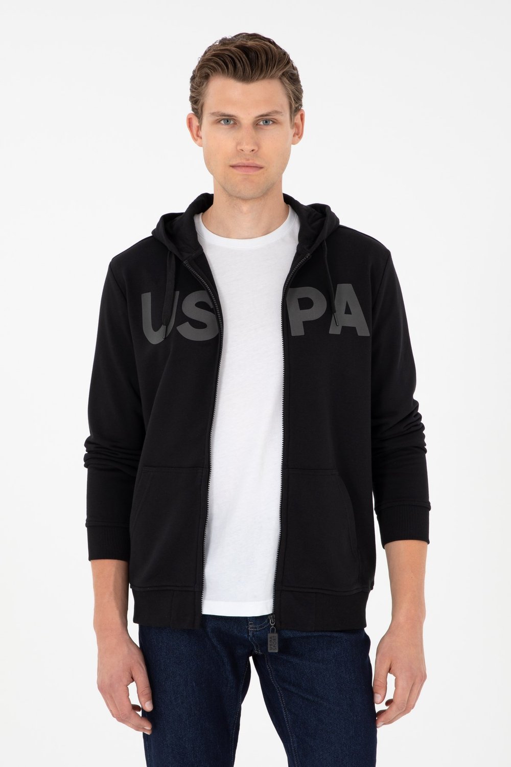 U.s. Polo Assn. Erkek Örme Kapüşonlu Hırka 1926816