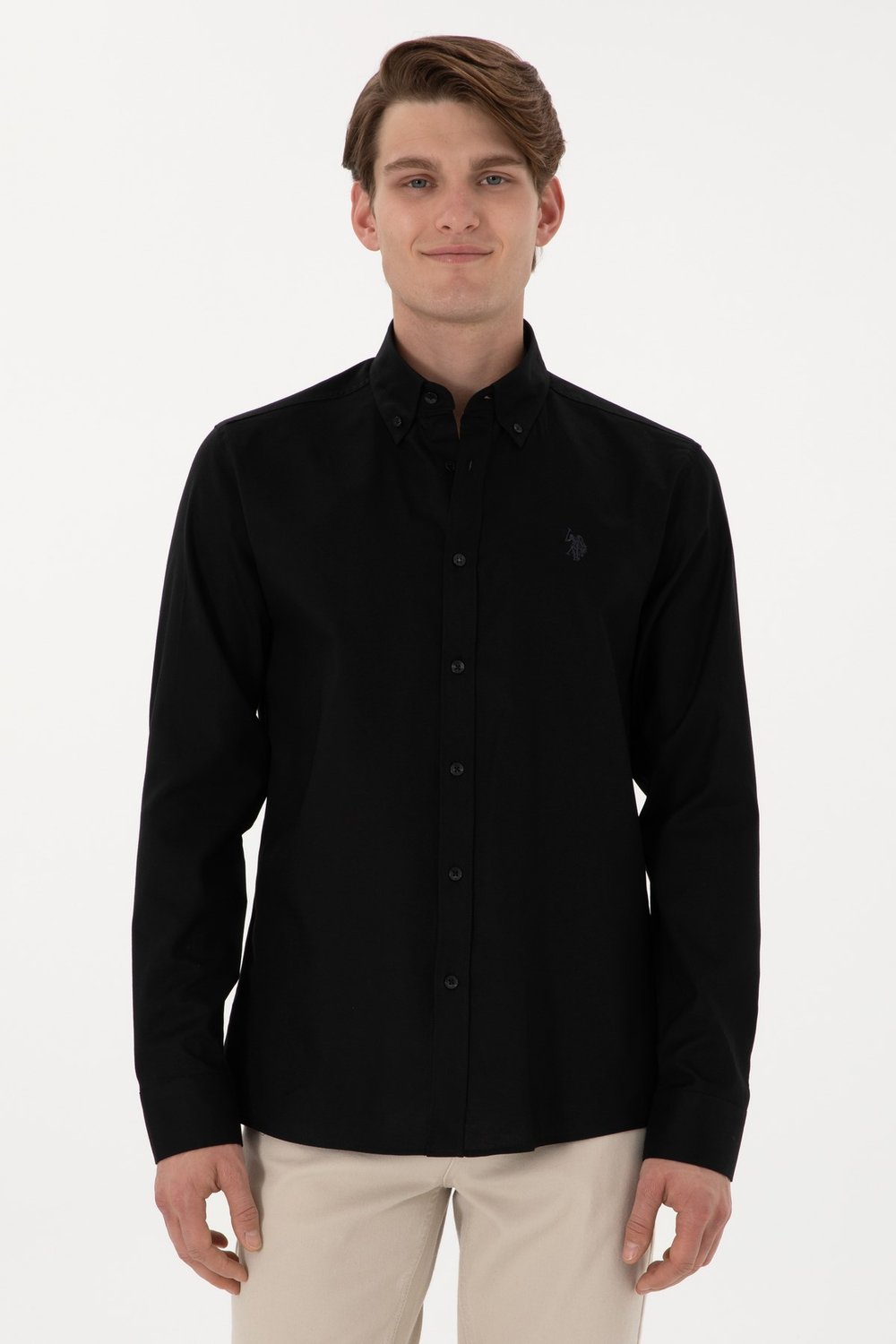 U.s. Polo Assn. %100 Pamuk Uzun Kol Slim Fit Gömlek 2083199