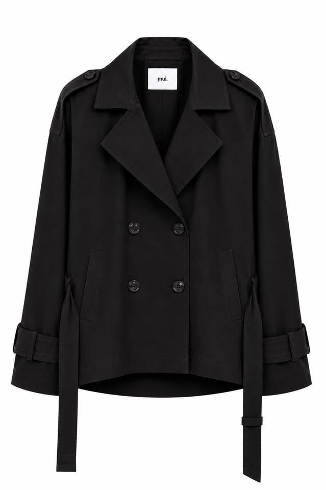 26K1086 KRUVAZE KISA TRENÇKOT