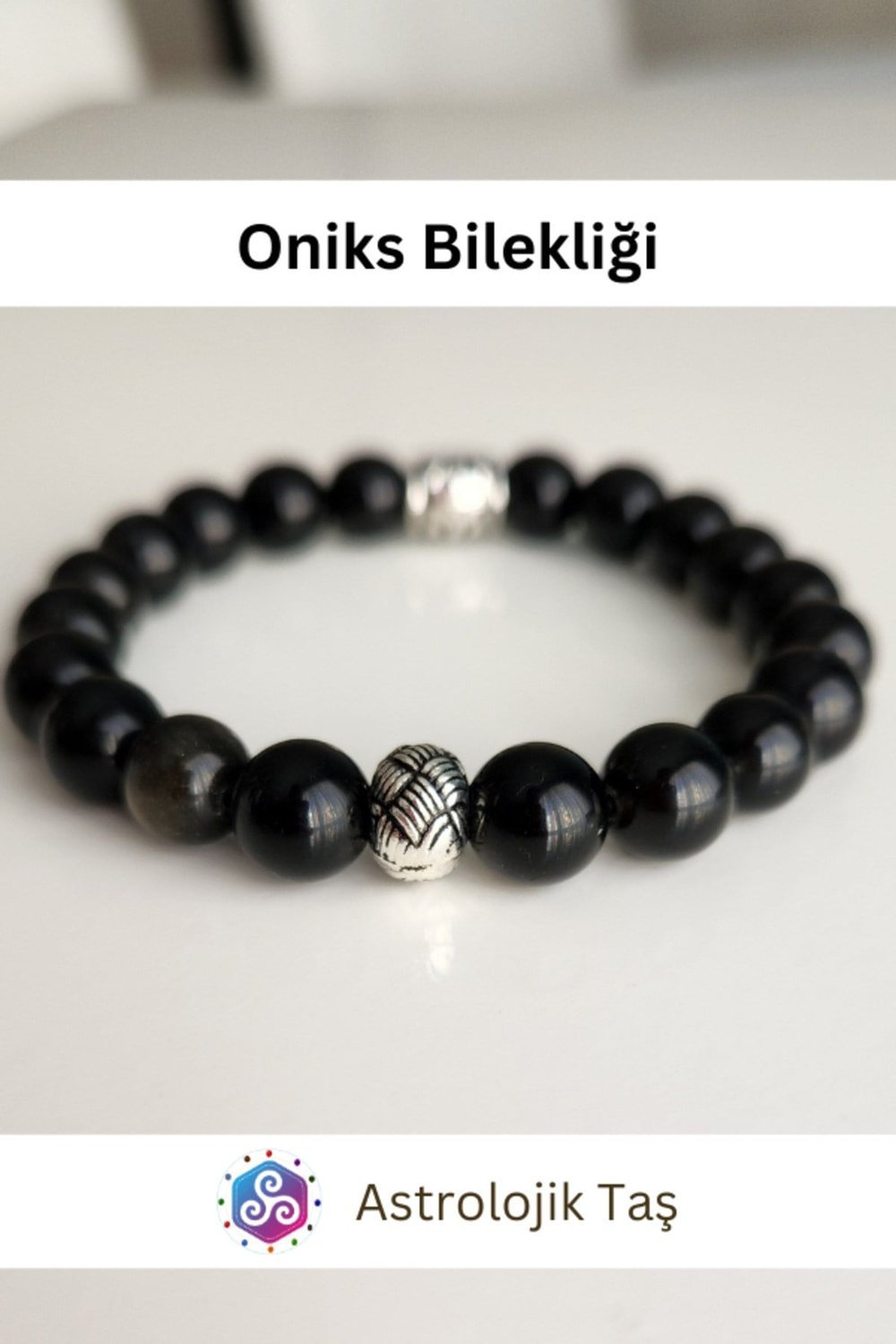 Sertifikalı Doğal Taş Oniks Bilekliği