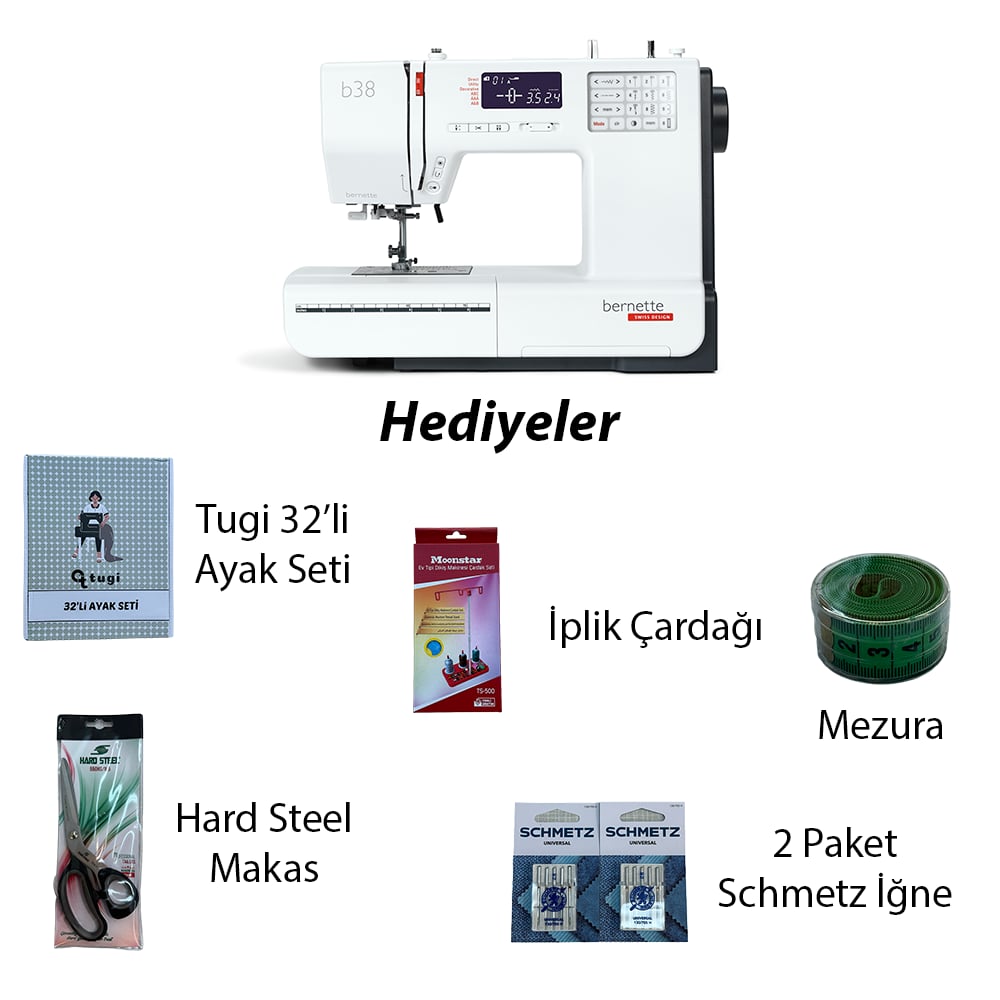 Bernette B38 Dikiş MakinesiBernetteTopcular MakinaDikiş Makineleri