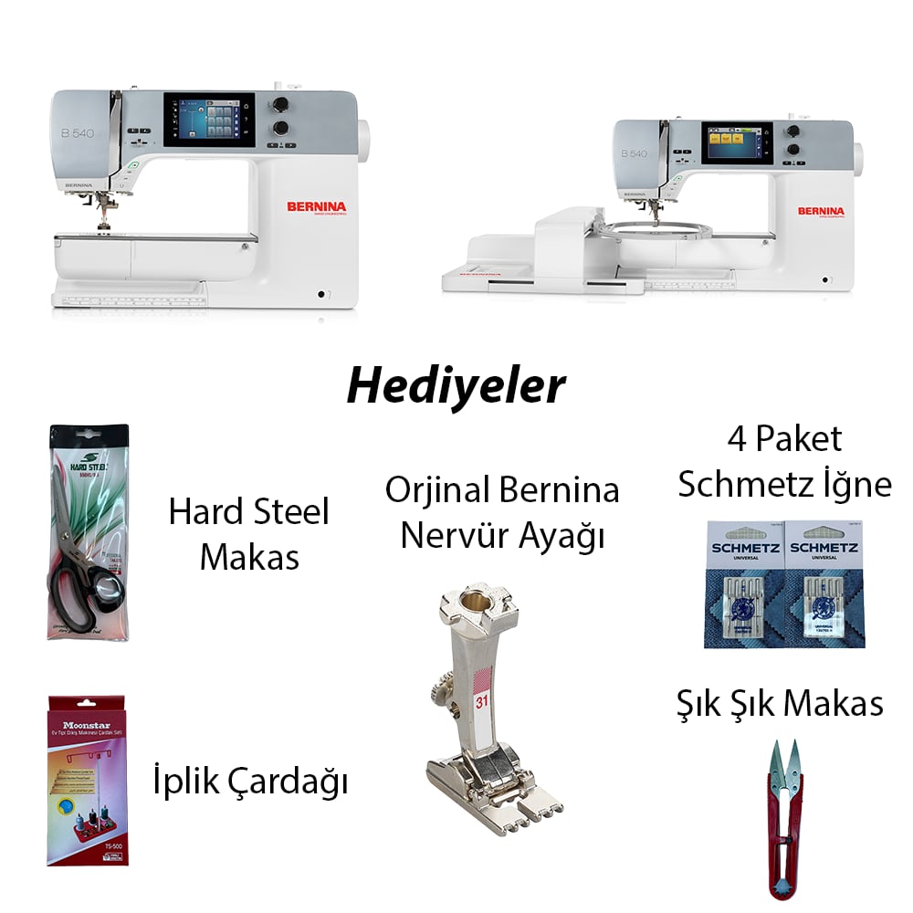 Bernina B540E Piko ve Nakış MakinesiBerninaTopcular MakinaPiko & Nakış Makineleri