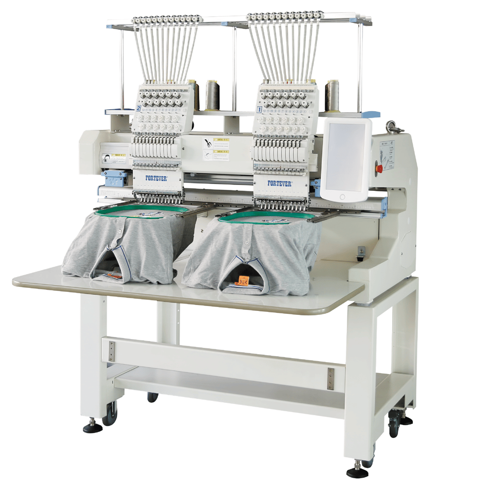 Fortever FT-1502H 40x50 cm 2 Kafa Nakış MakinesiForteverTopcular MakinaÇok Kafa Nakış Makineleri