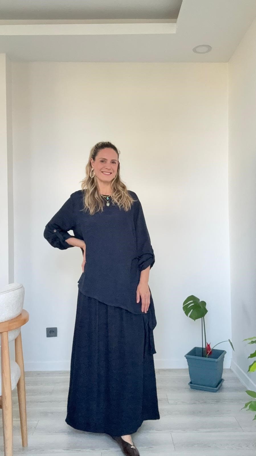 Manolya İkili Takım Haki Lcivert