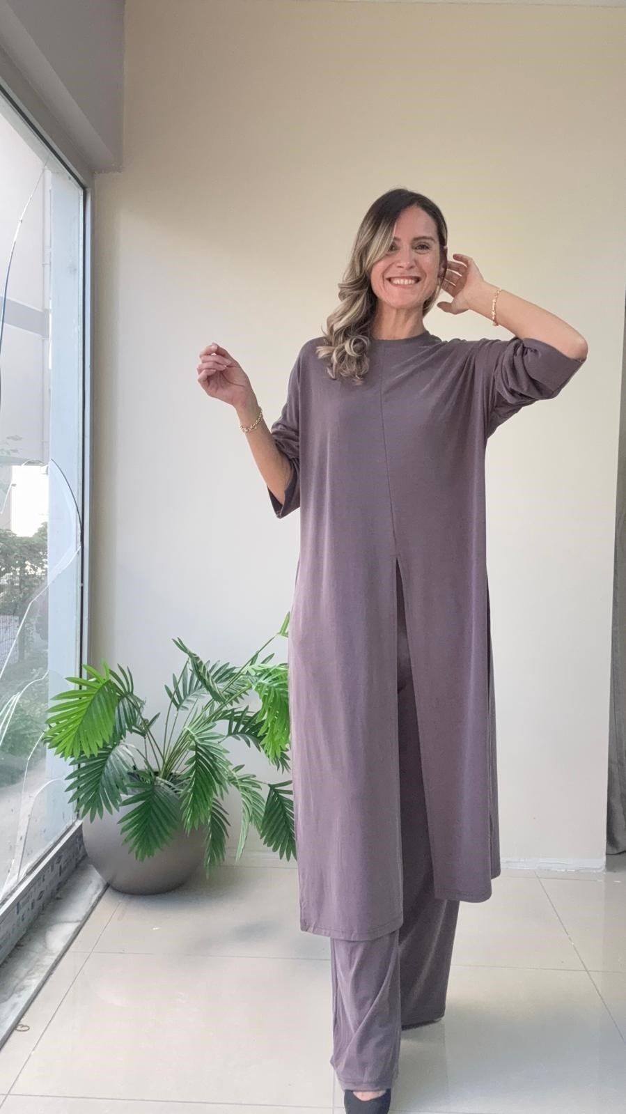 Sema İkili Takım Kahverengi