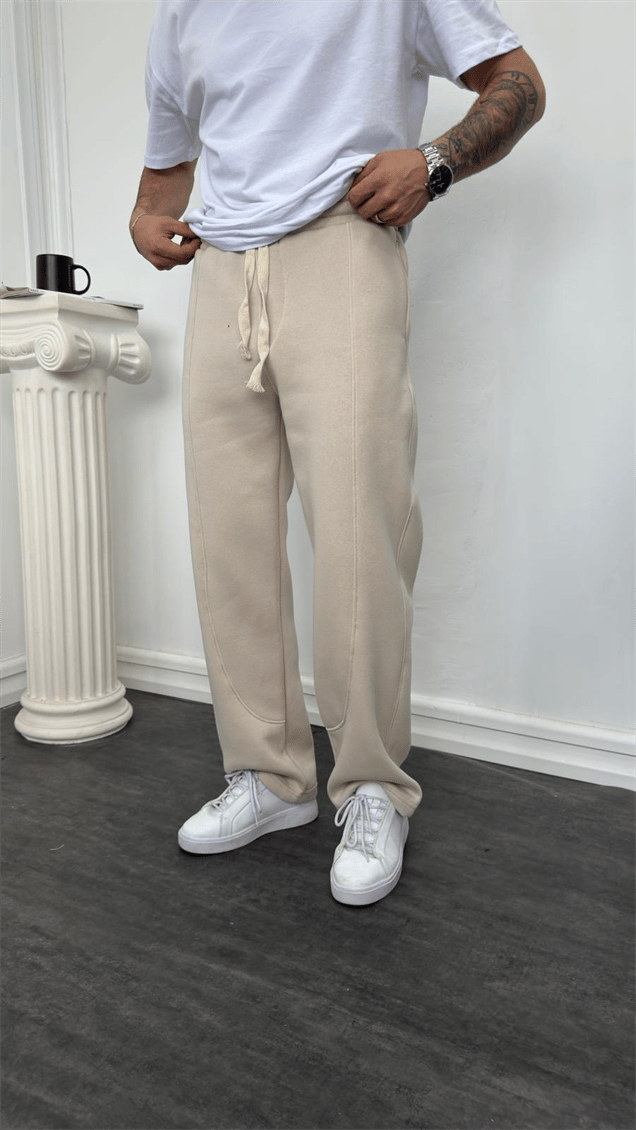 Keps Baggy Şardonlu Eşofman Krem