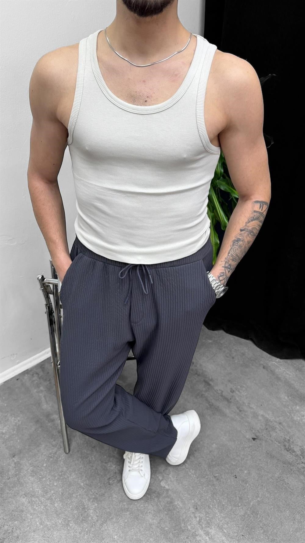 MR Fitilli Atlet Taş Gri