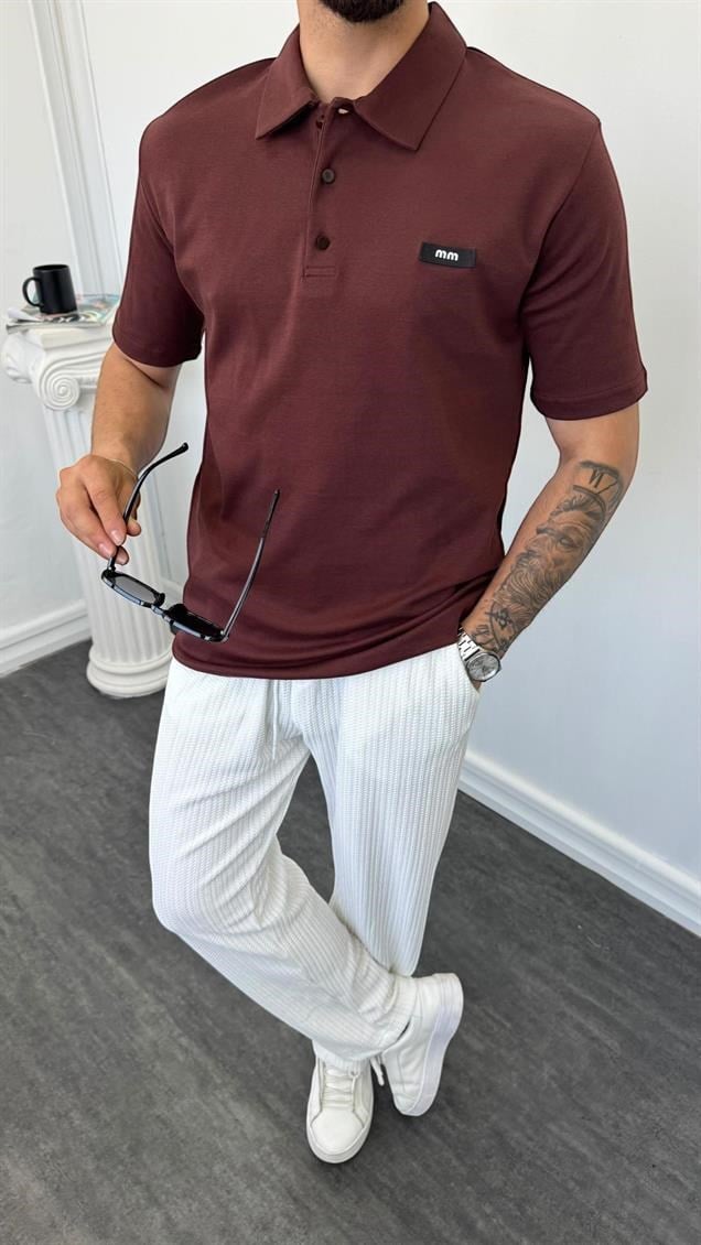 MR Polo Yaka Tişört Kahverengi