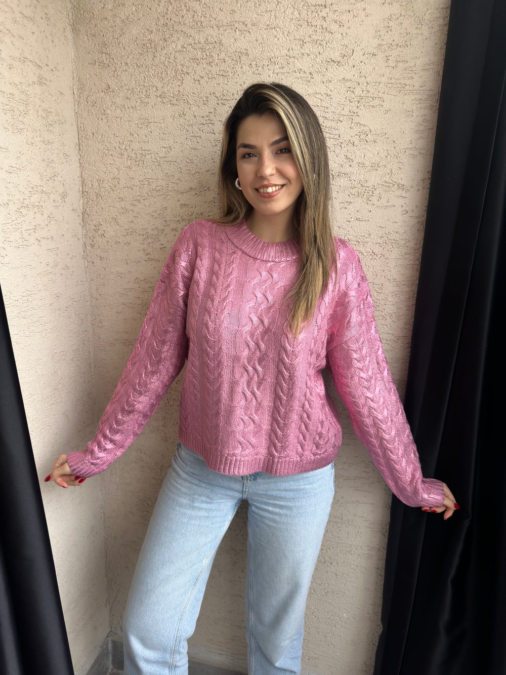 Pembe Varaklı Kazak