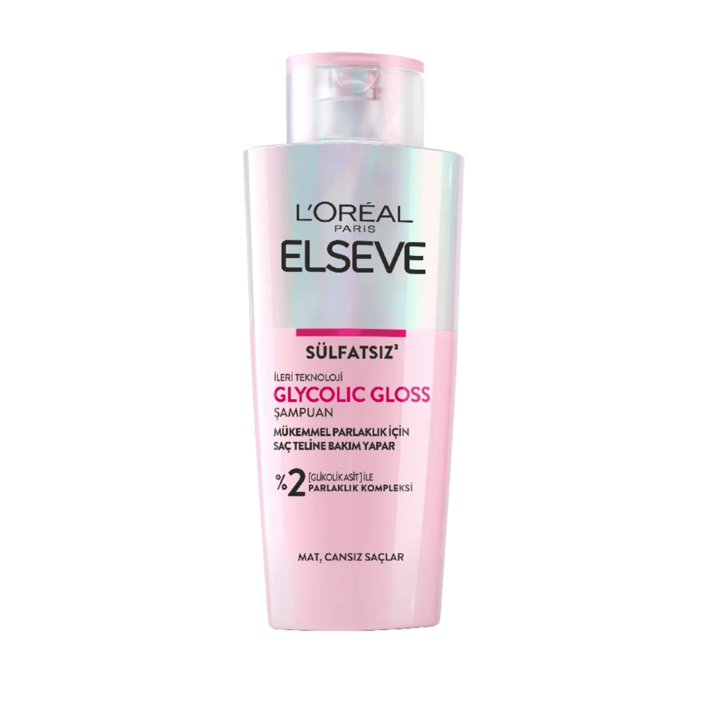 Elseve Glycolic Gloss Parlaklık Kompleksi - Saç Bakım Şampuanı Sülfatsız 200ml