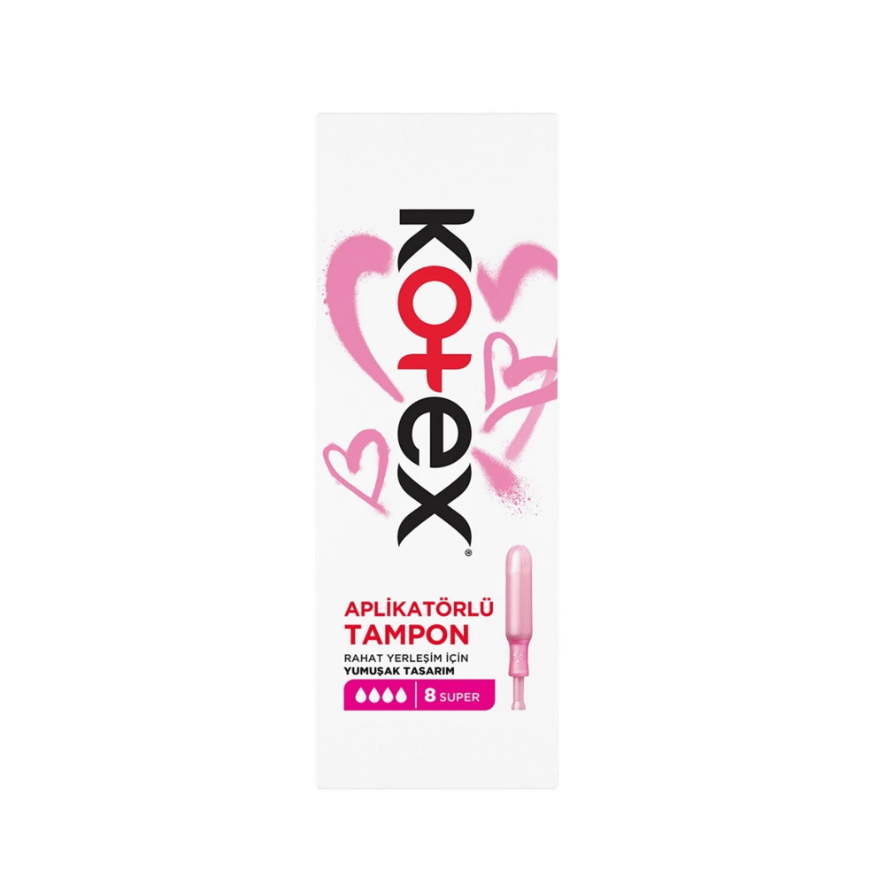 Kotex Aplikatörlü Tampon Süper 8'li