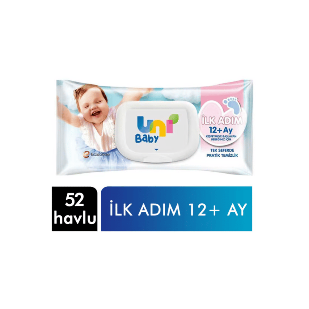 Uni Baby İlk Adım Islak Mendil - 52 Adet