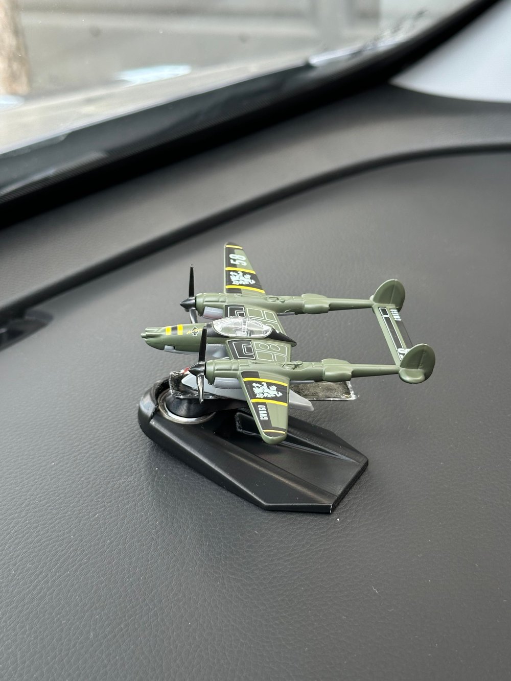 Lockheed P-38 Lightning Yeşil Metal Gövdeli Model Uçak Torpido Drifter Seti Torpido Süsü