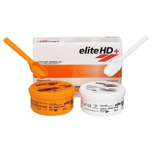 Zhermack Elite HD+ Putty Soft Normal Set 2x 250 ml - Çok Yüksek Vizkoziteli A Silikon
