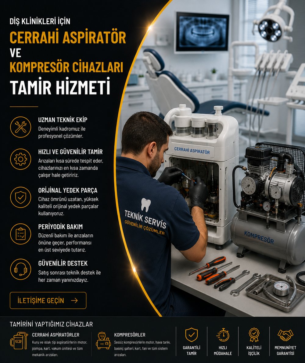 Cerrahi Aspiratör & Kompresör Teknik Servis