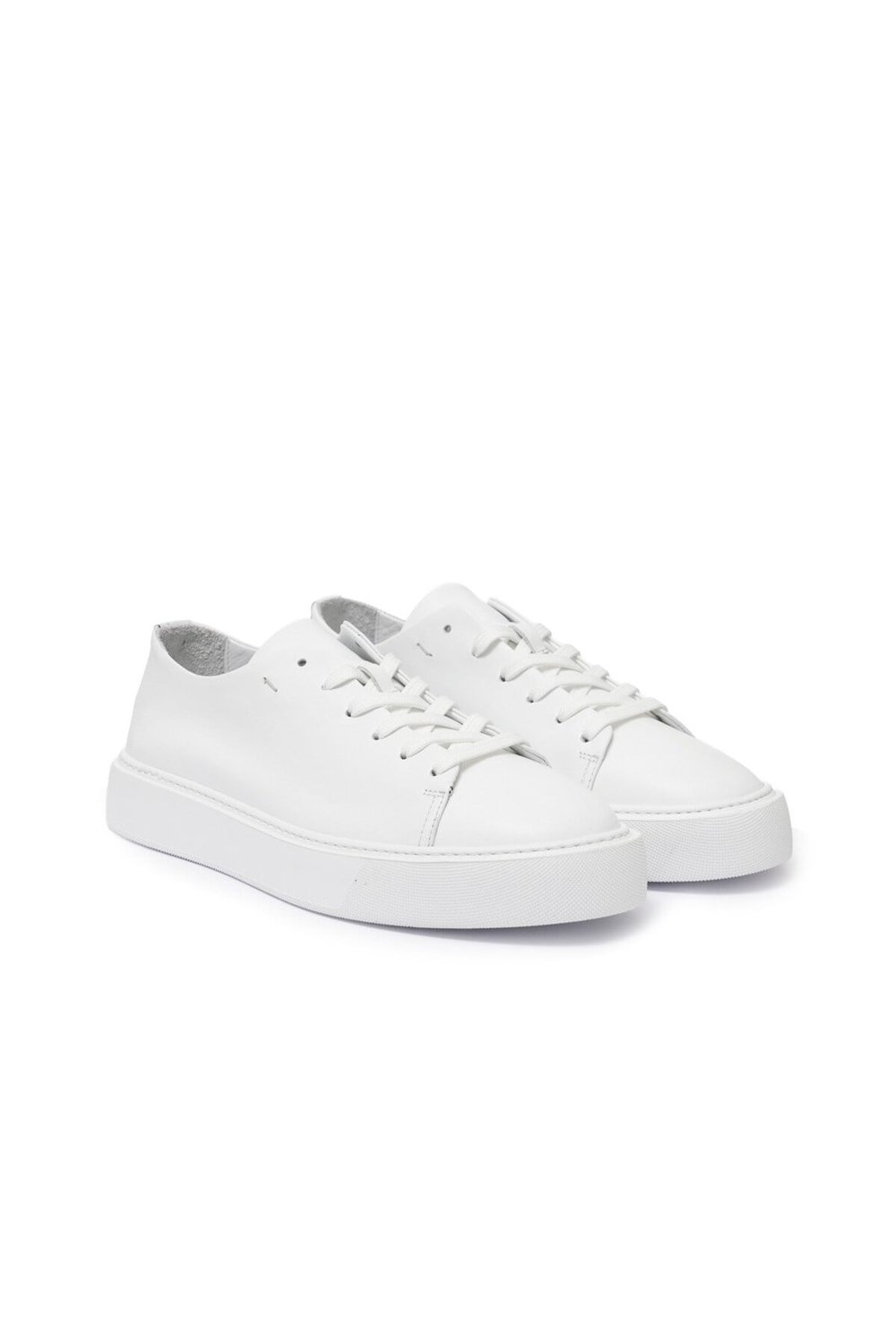Erkek Beyaz Deri Sneaker Ayakkabı