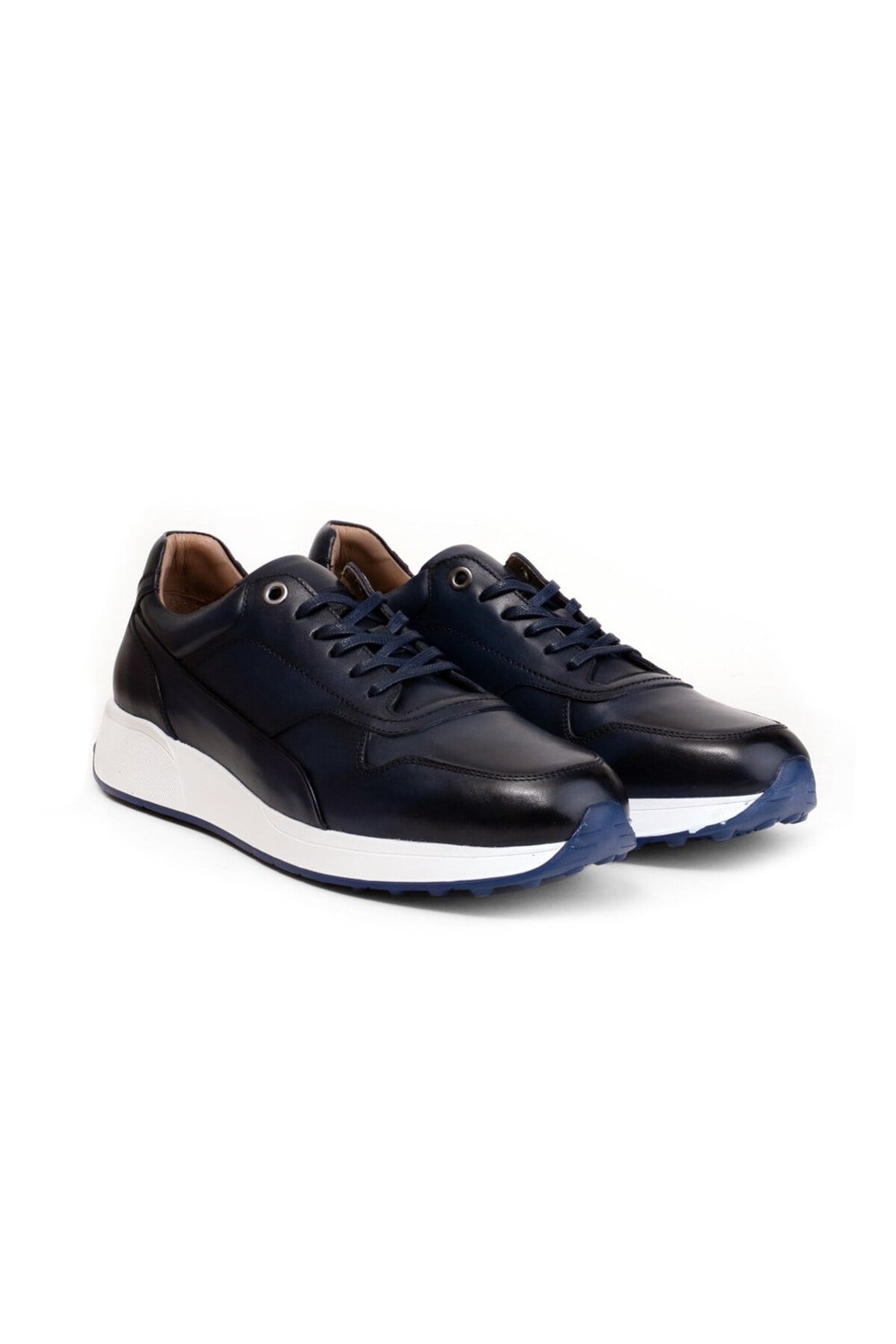 Erkek Sneaker Lacivert Deri Ayakkabı