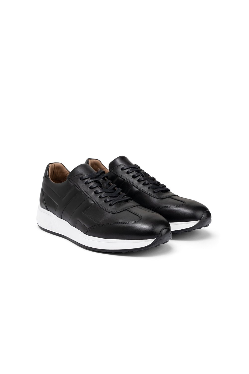 Erkek Sneaker Siyah Deri Ayakkabı