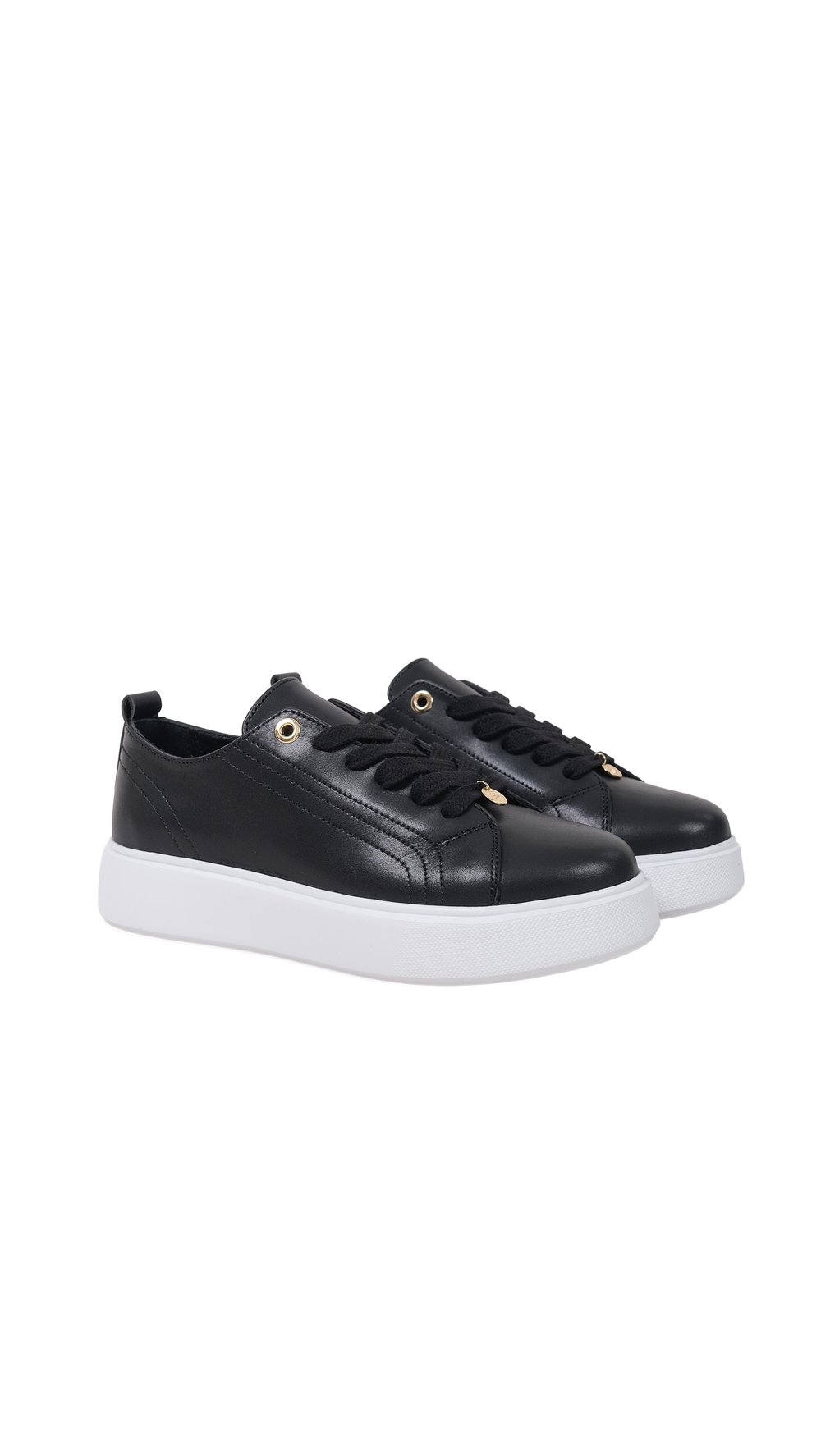 Luma Kadın Siyah Hakiki Deri Sneaker