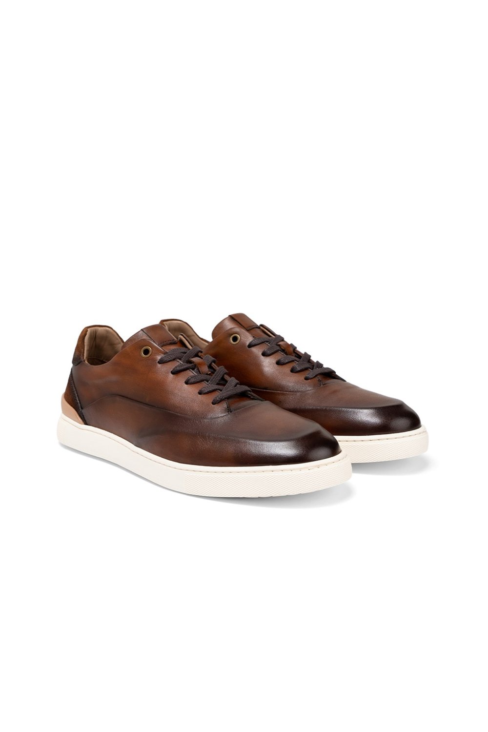 Taba Deri Erkek Sneaker Ayakkabı