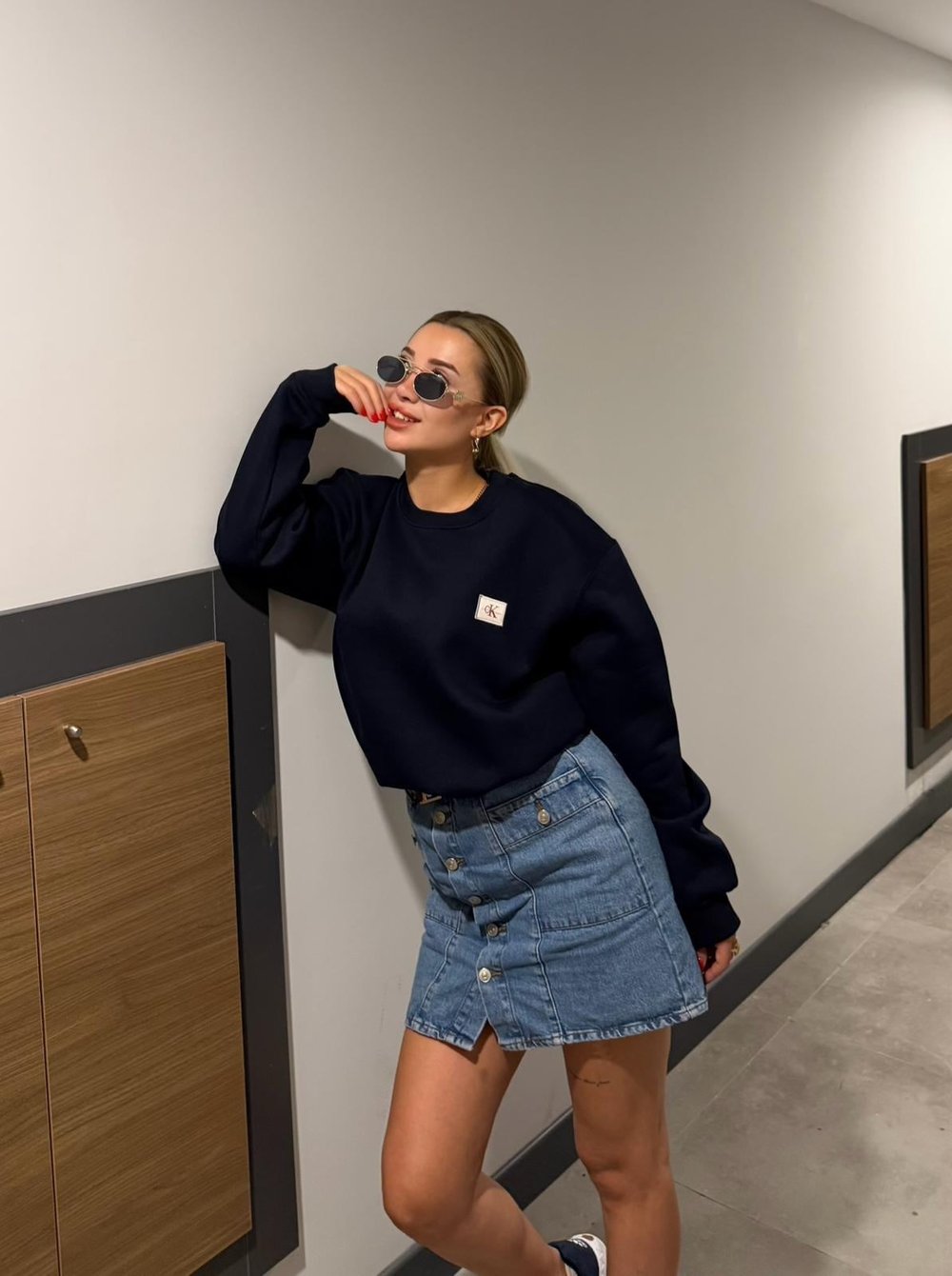GİRL SWEAT LACİVERT