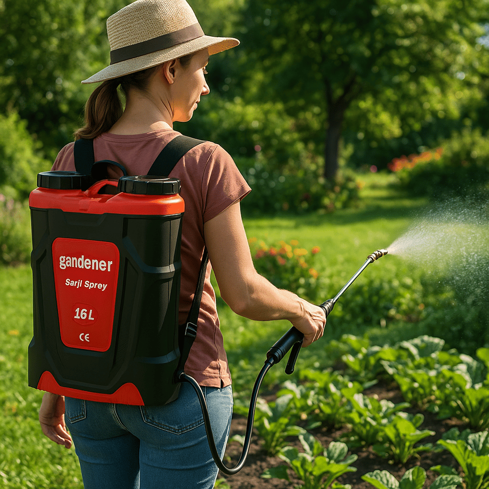 GARDENER 165516 ŞARJLI AKÜLÜ SIRT TİPİ İLAÇLAMA POMPASI 16 lt