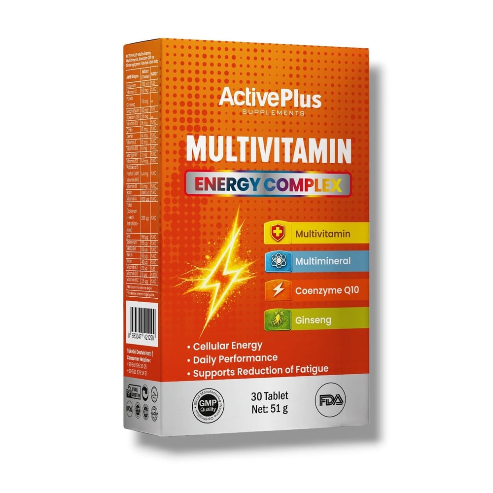 Energy! Q10-Ginseng-K2-Folat 30 Tablet