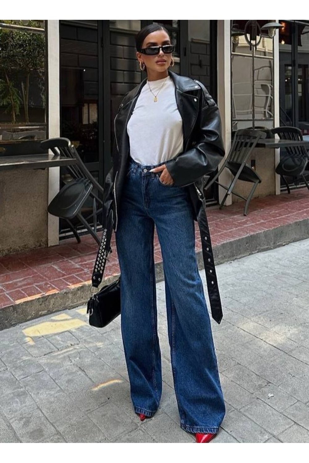 Yeni Sezon Wide Leg Geniş Paça Kot Pantolon Baggy