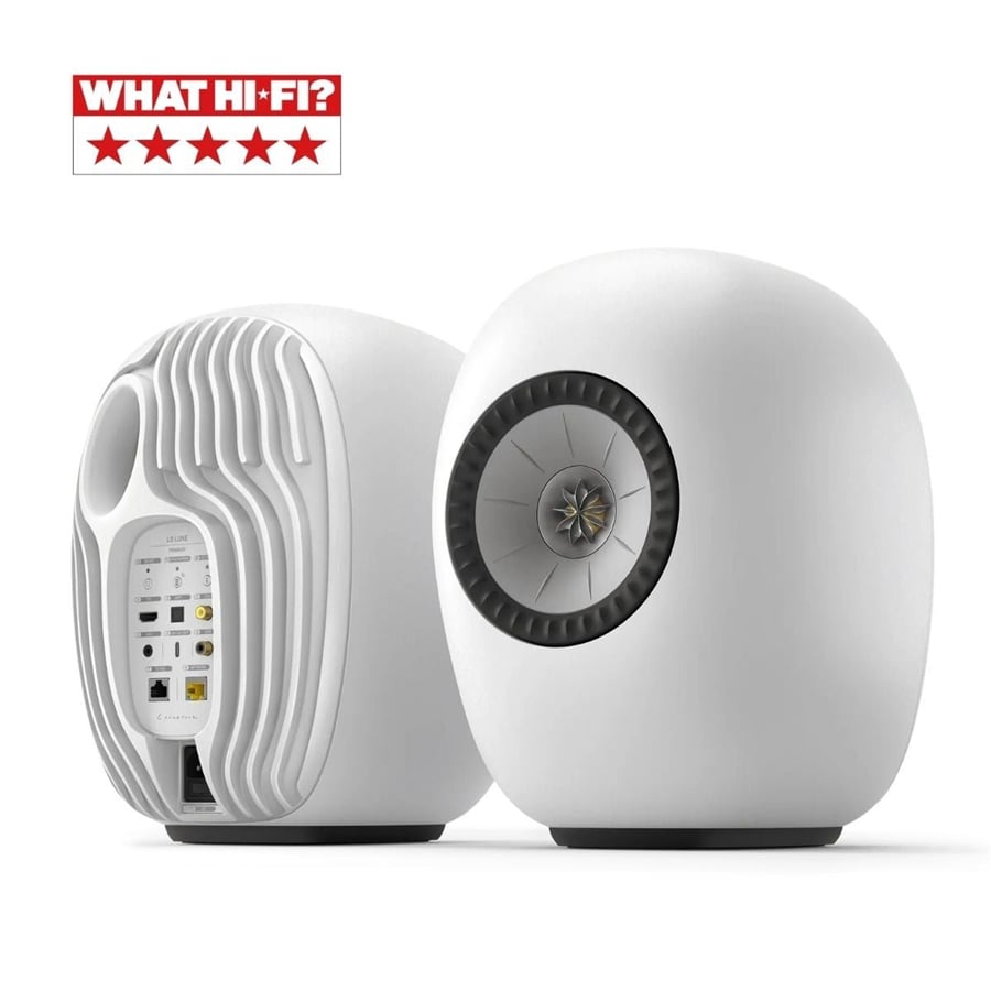 KEF LS LUXE Kablosuz Aktif Hi-Fi Hoparlör Beyaz