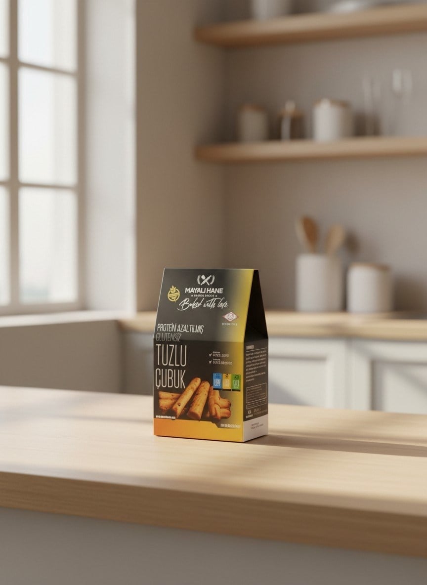 Mayalı Hane Düşük Proteinli ve Glutensiz Tuzlu Çubuk 150 gr