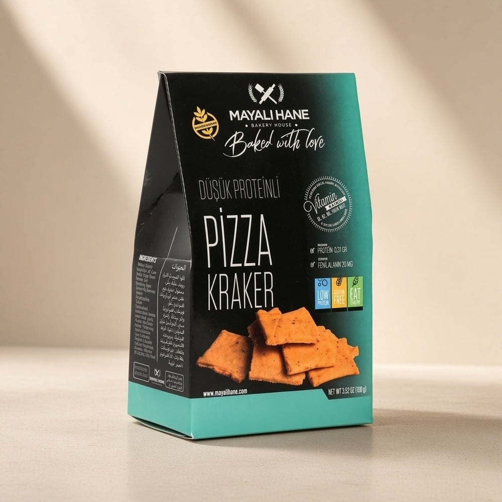 Mayalı Hane Düşük Proteinli ve Glutensiz Pizza Kraker 100 gr