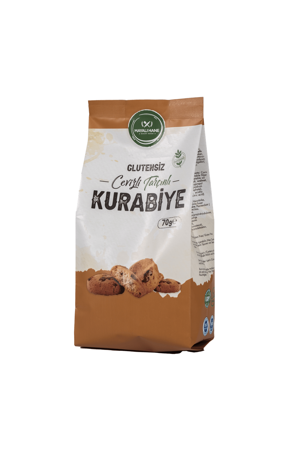 Mayalı Hane Glutensiz Cevizli Tarçınlı Kurabiye 70 gr