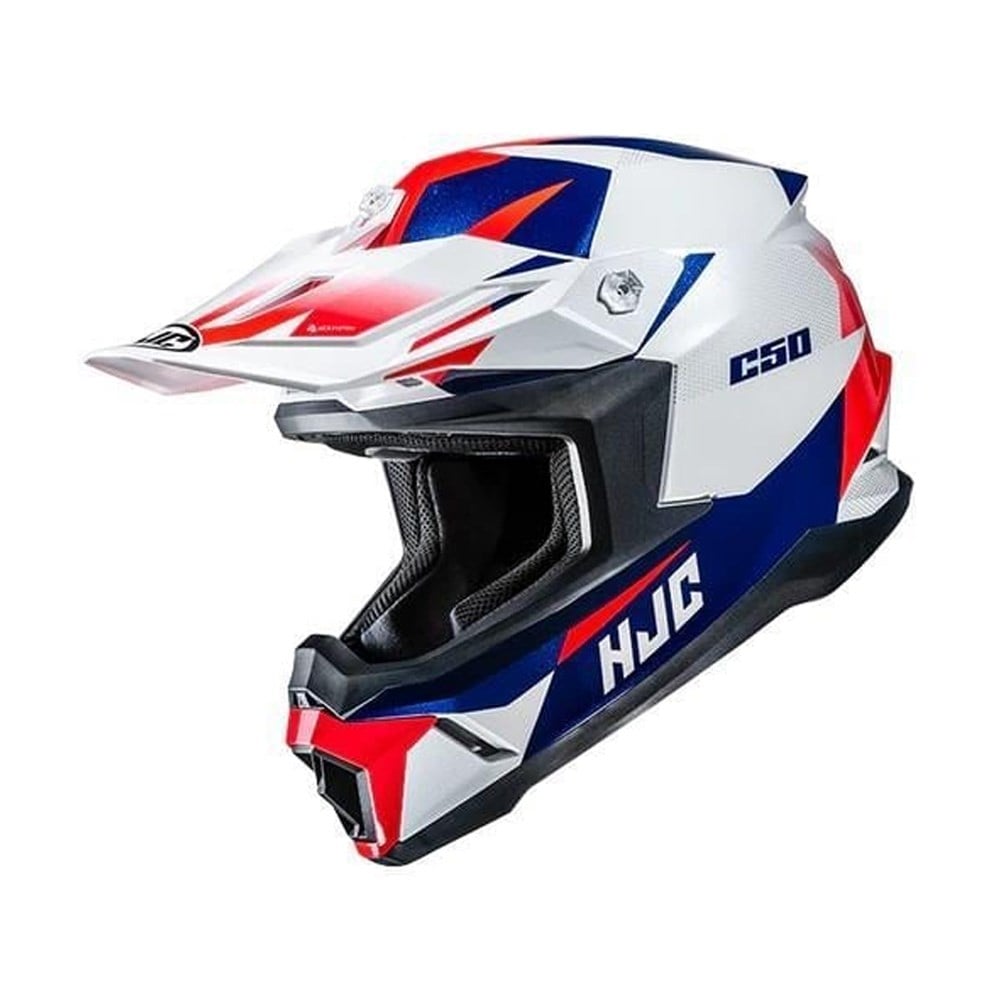 HJC C50 Mavi Kırmızı Motosiklet Kaskı
