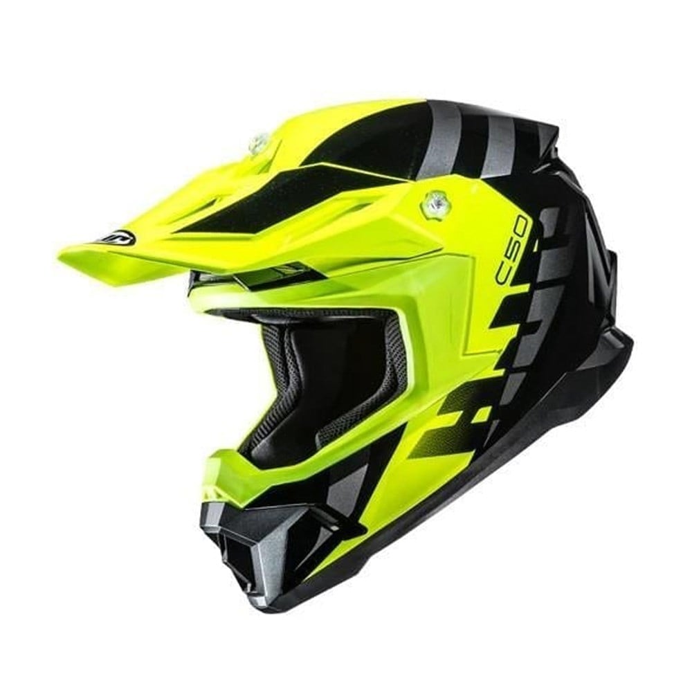 HJC C50 Siyah Sarı Motosiklet Kaskı
