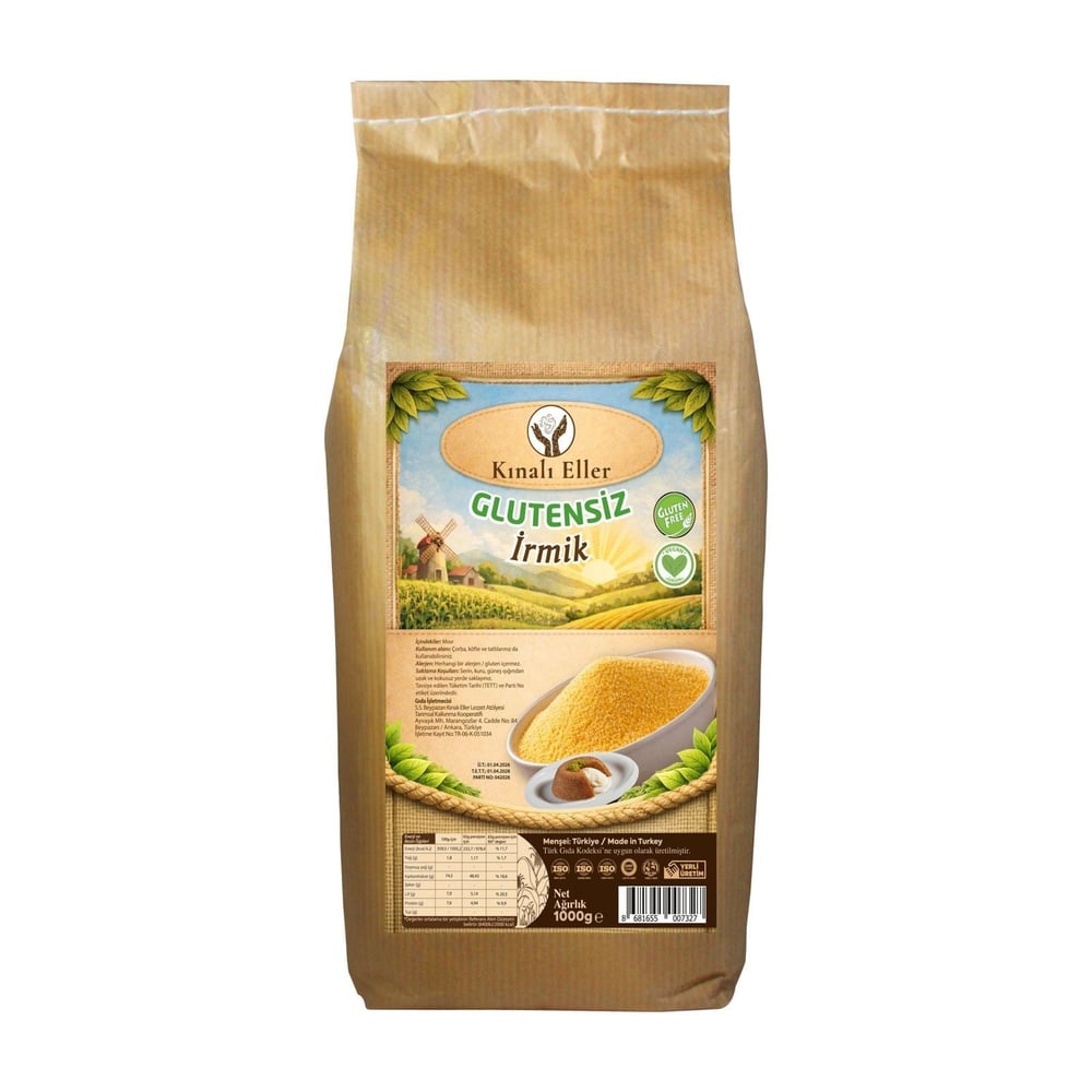 KINALIELLER KOOP. GLUTENSİZ İRMİK 1000 G
