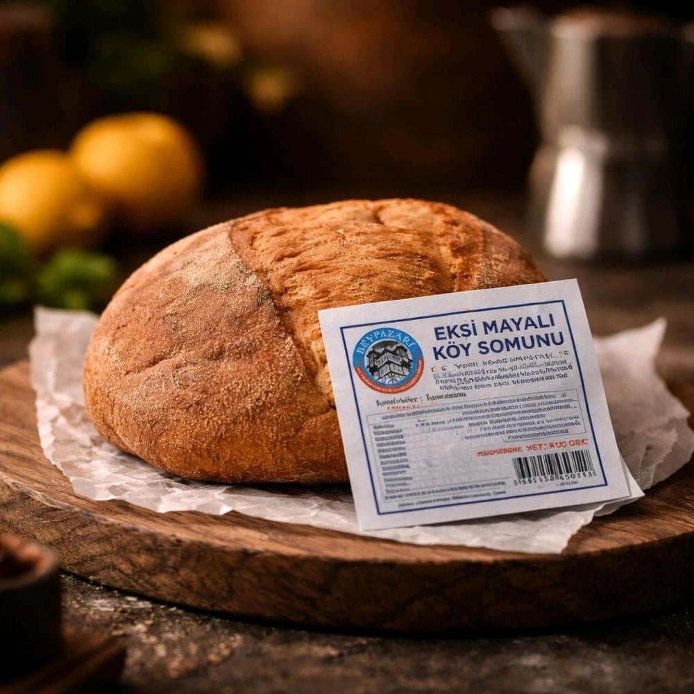 YEŞİLAĞAÇ EKŞİ MAYALI KÖY SOMUNU 400 GR