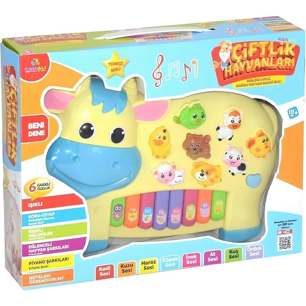 CNA-CNL2222 TURKCE HAYVAN SESLI PIYANO INEK 24