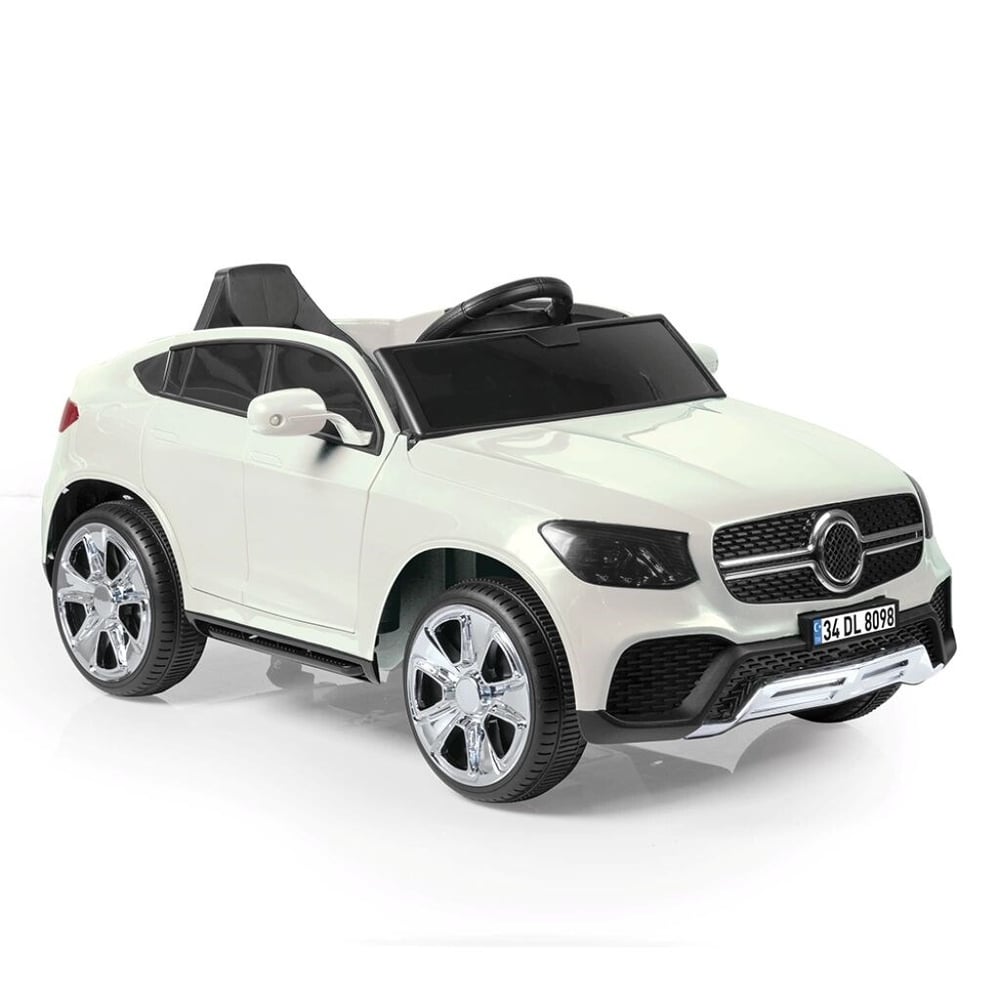 DOLU-8189 DOLU GRANDEX 12 VOLT KUMANDALI KIRIK BEYAZ AKULU ARABA 1