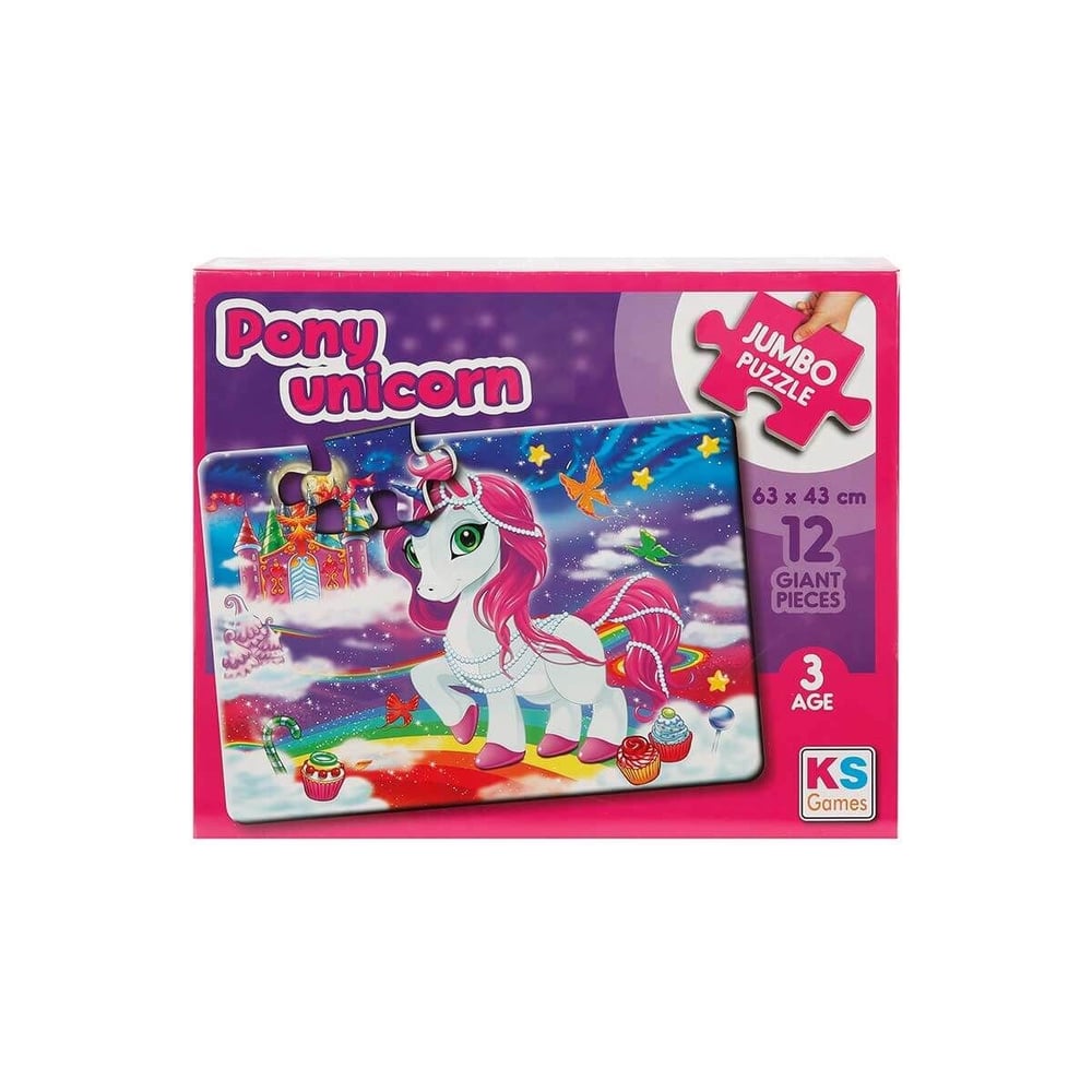 KS-JP31007 PONY UNICORN JUMBO PUZZLE 12 PRC 12
