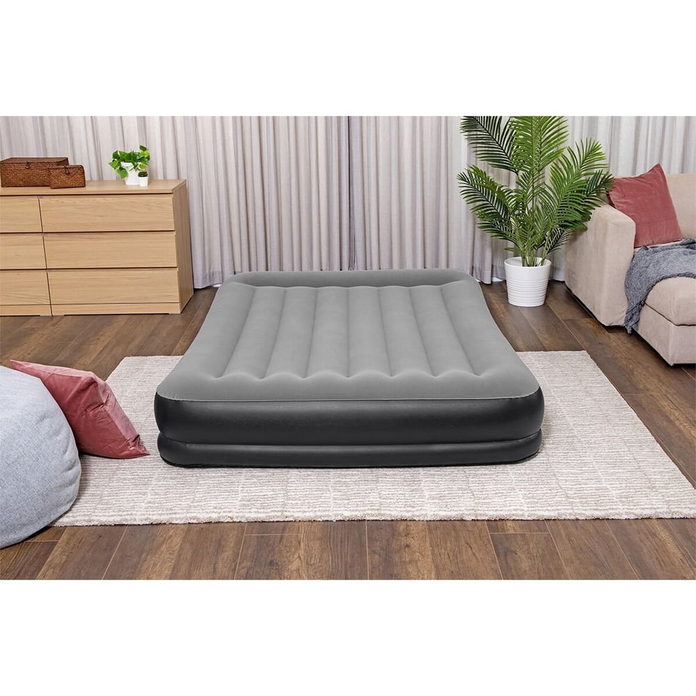 KZLD-BW67725 EV YATAK GRI 203X152CM+POMPALI 2