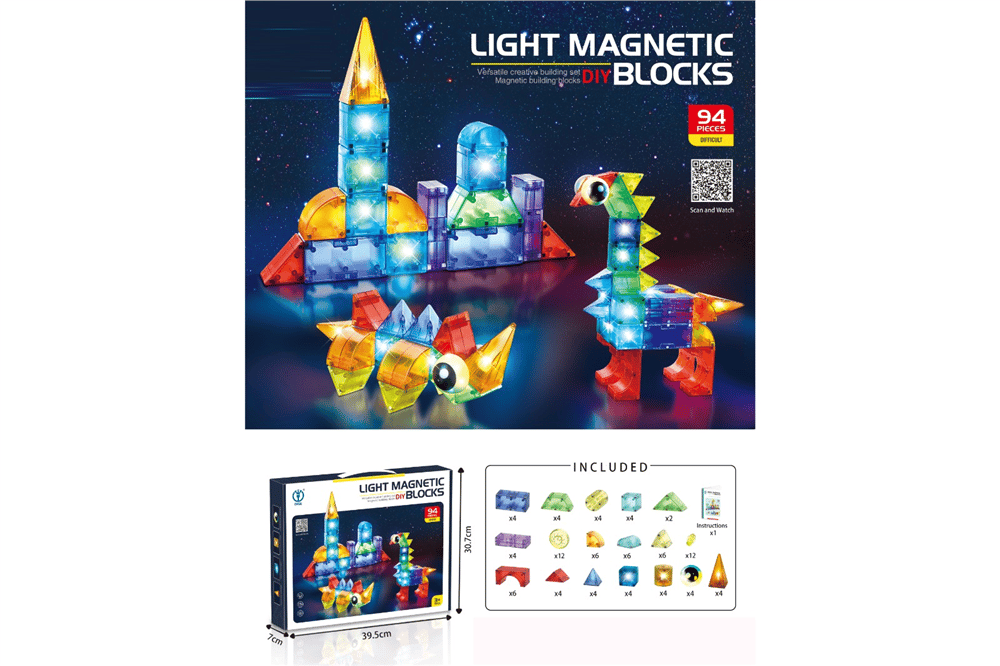 LMN-2205LMN-2205 ISIKLI MANYETIK SEKILLER PUZZLE 94 PRC 12
