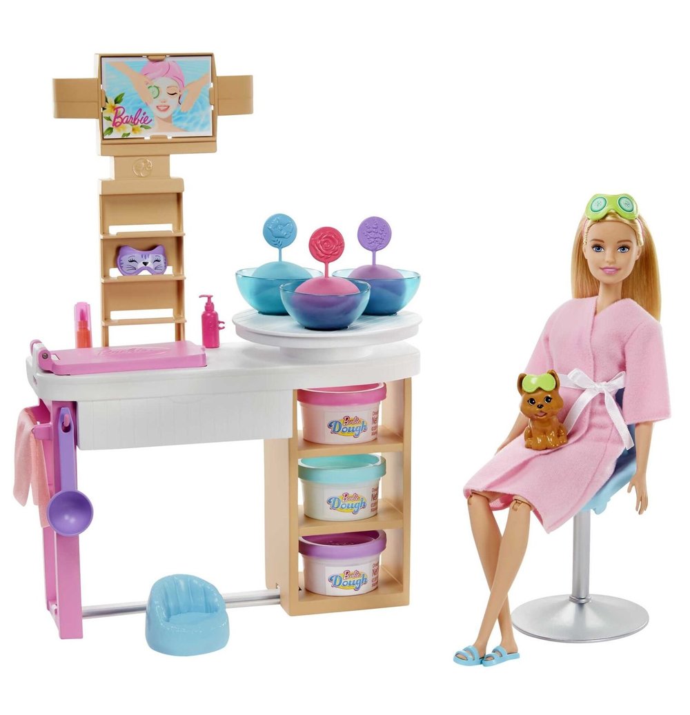MATE-GJR84 BARBIE YUZ BAKIMI YAPIYOR OYUN SETI 3