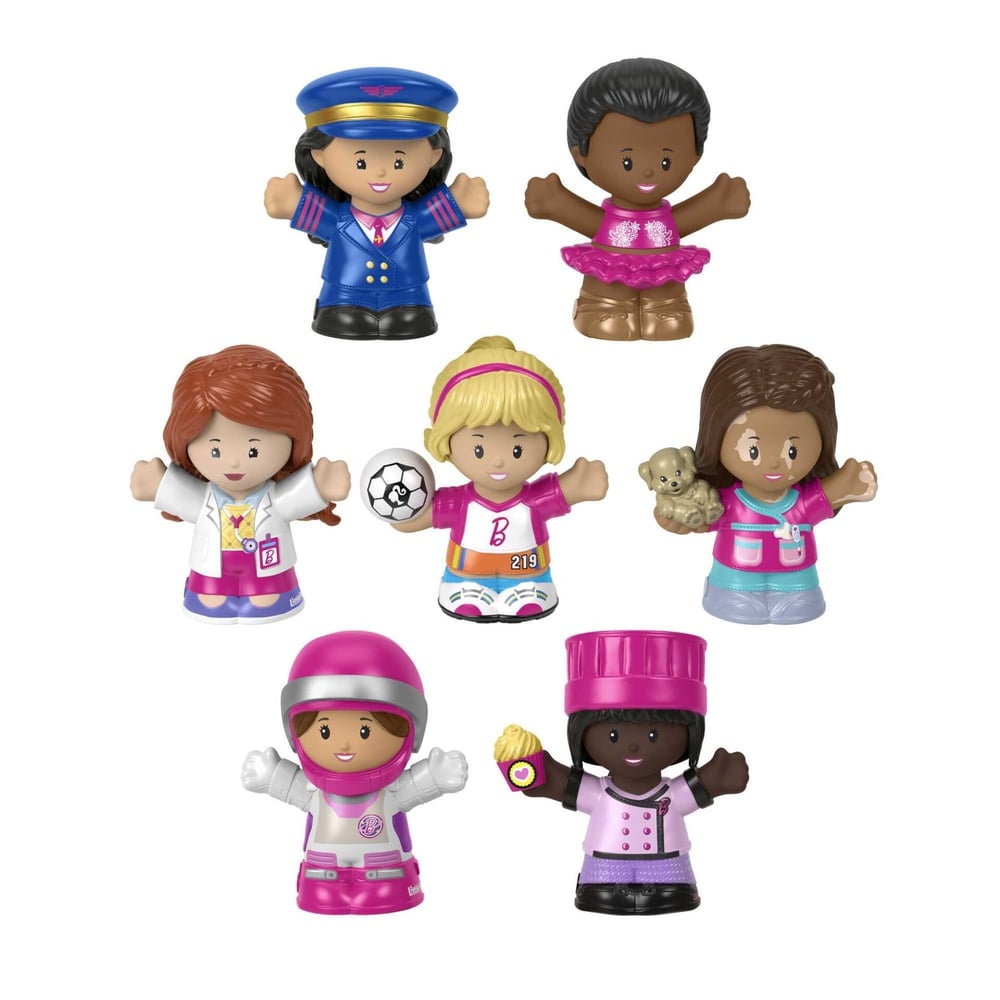 MATE-HCF58 LITTLE PEOPLE BARBIE FIGURLERI 4