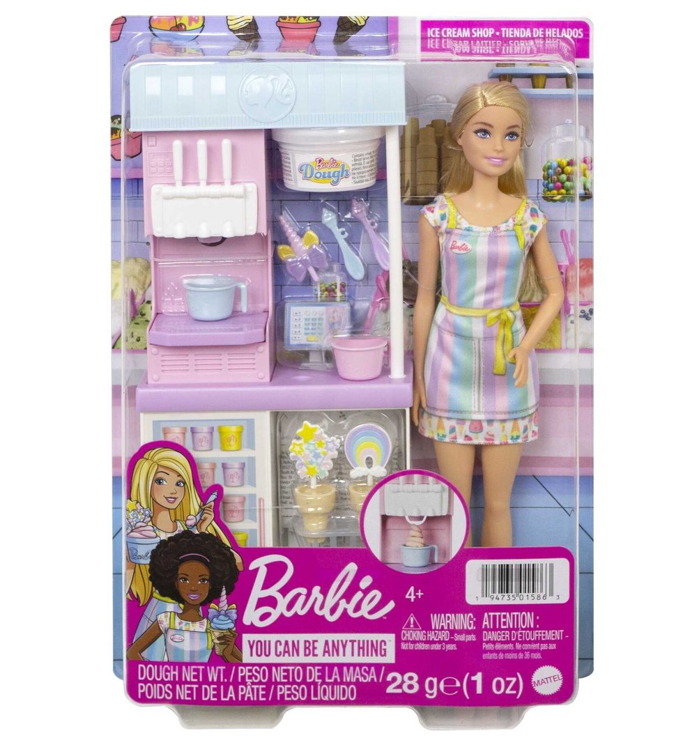 MATE-HCN46 BARBIE DONDURMA DUKKANI OYUN SETI 6